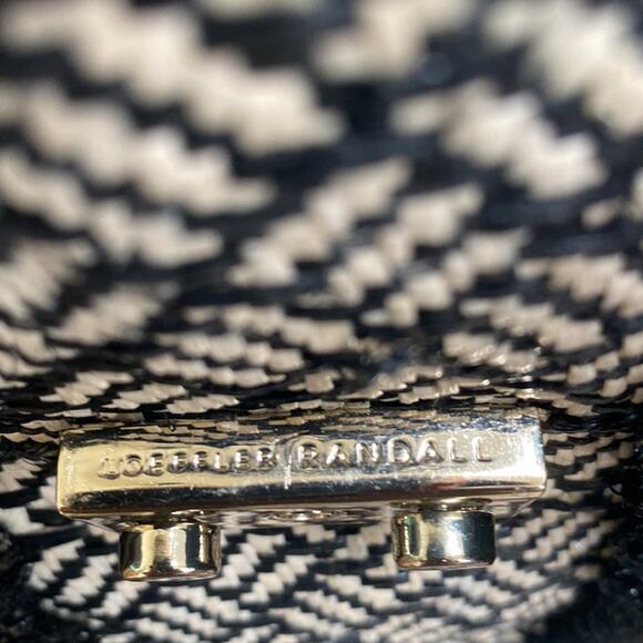 Loeffler Randall Black Tall Leather and Raffia Shopping Tote - Picture 4 of 8